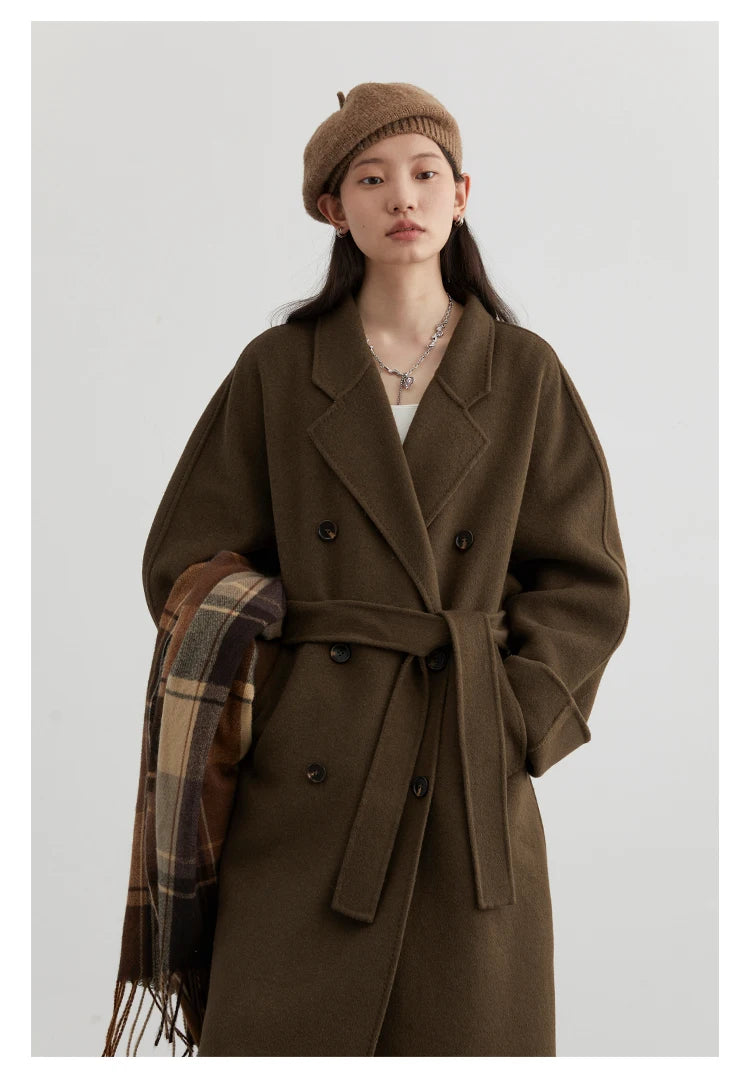 Long Woolen Retro Loose Coat