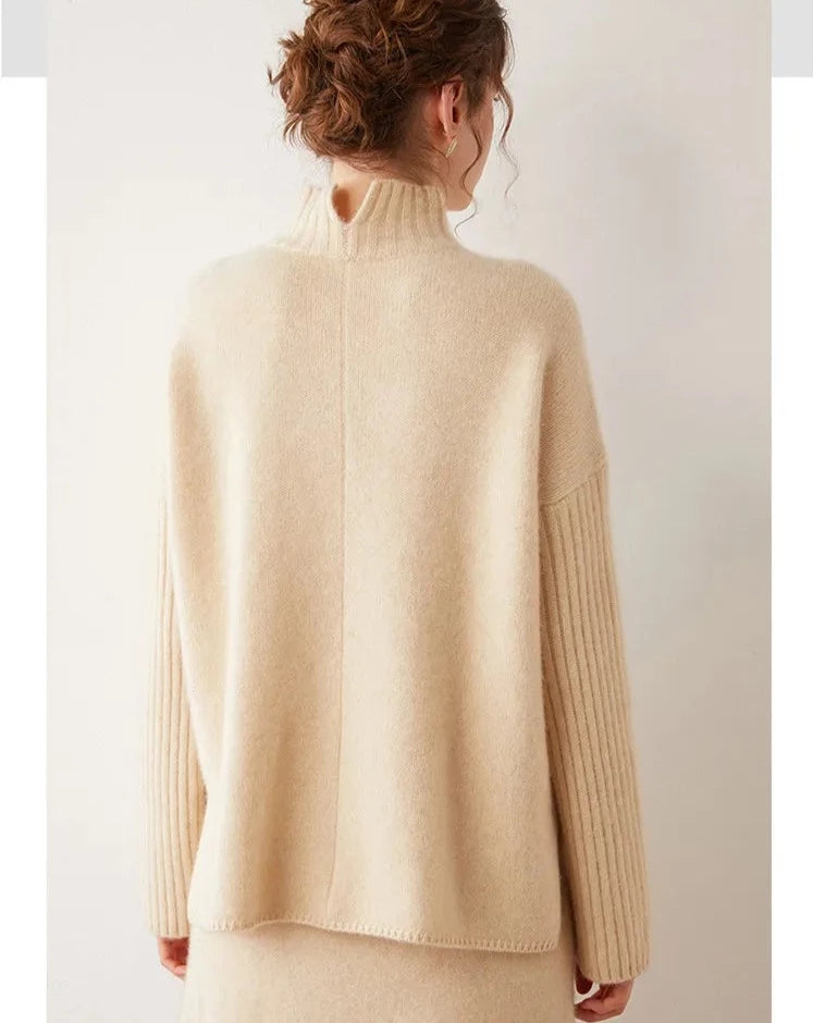 Cashmere Turtleneck Loose Sweater