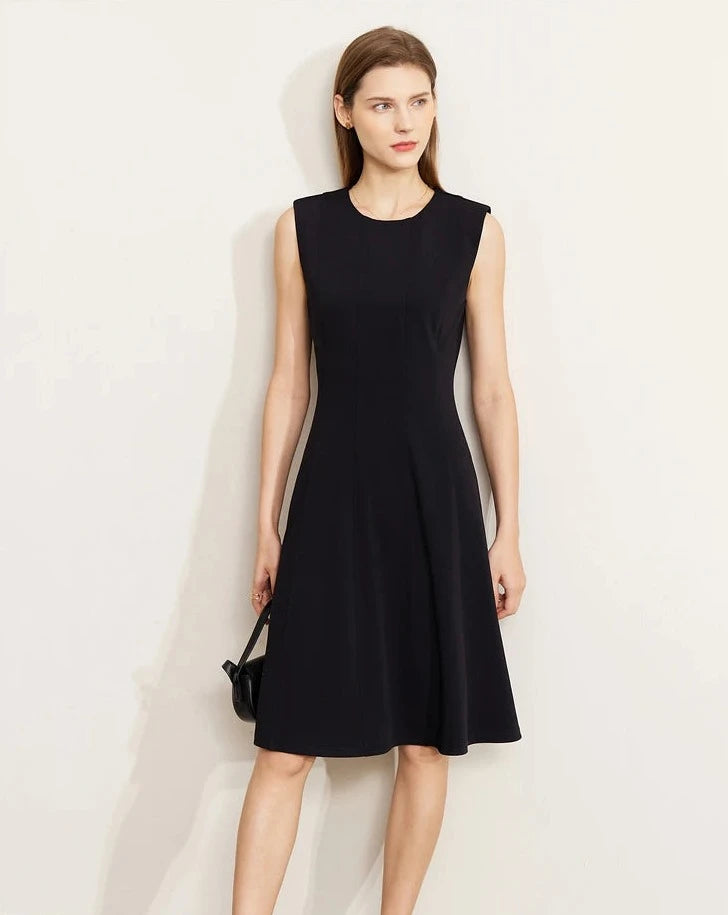 Minimalism A Line Sleeveless Tank Dress