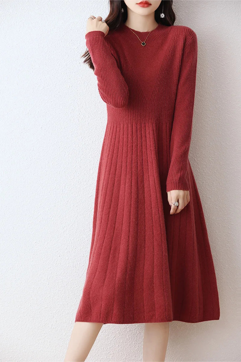 Merino Wool Long Dress