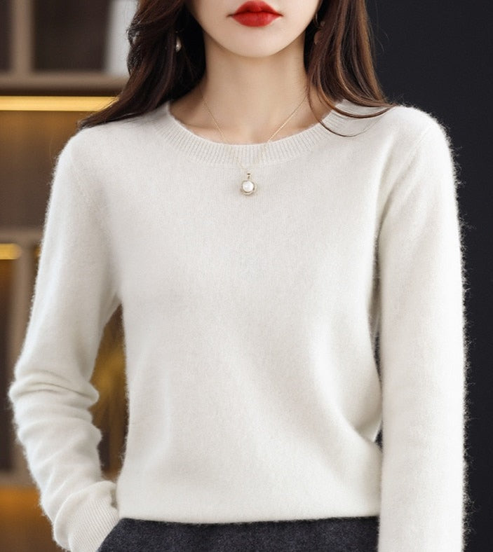 Pure Cashmere Sweater Round Neck