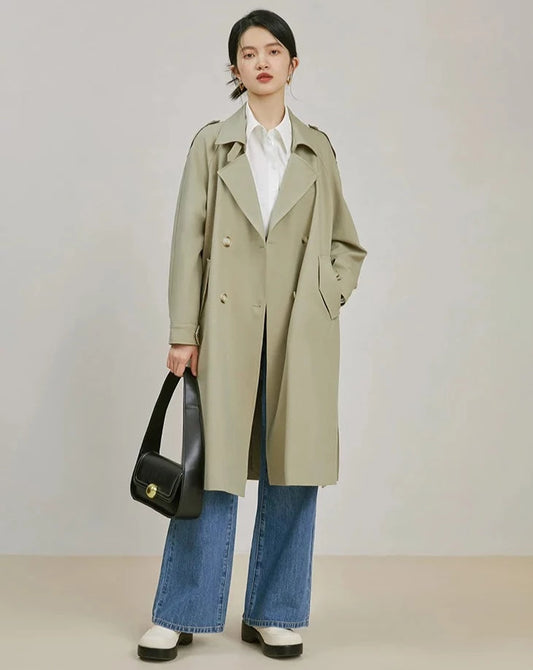 Classic Green Trench Coat