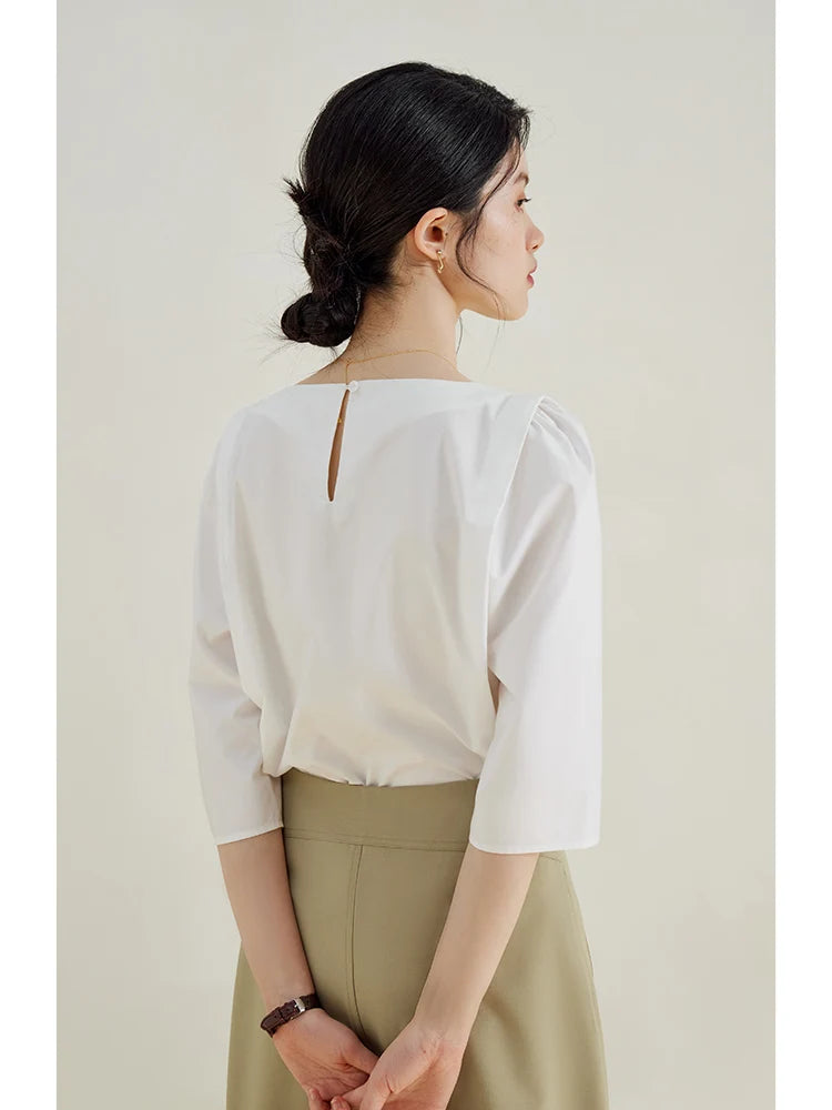 Minimalist White Blouse