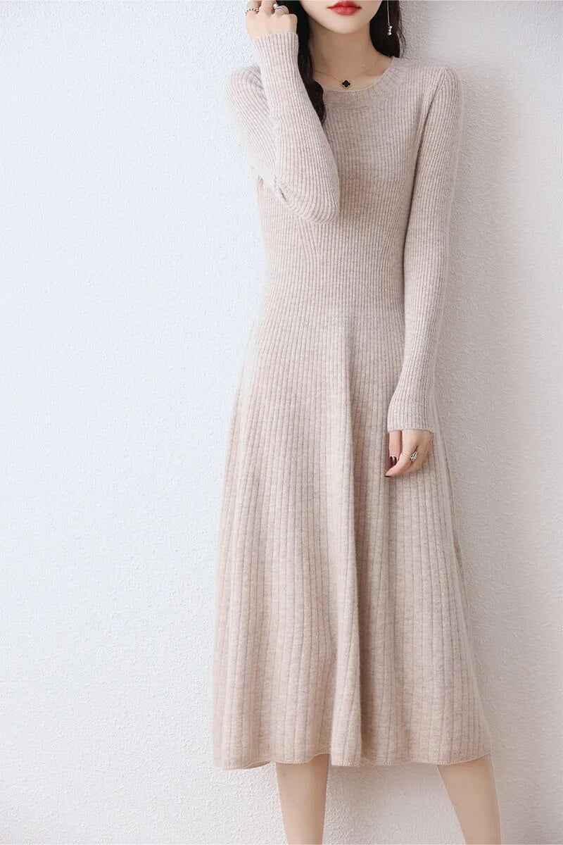 Merino Wool Sweater Dress