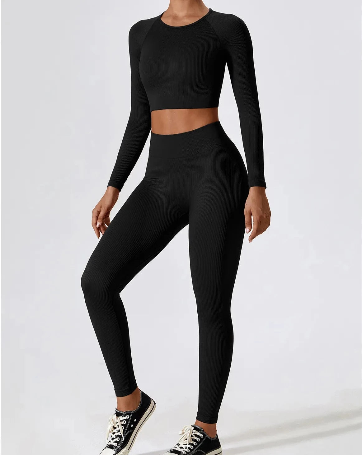 Chic Sports Top and Leggings Set