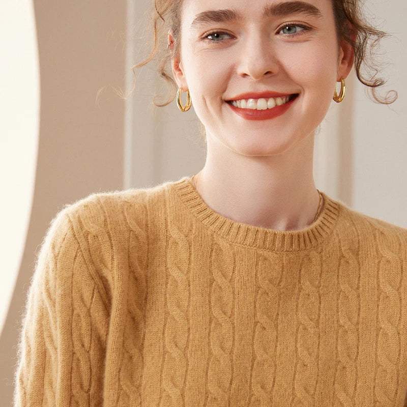 Round Neck Cashmere Sweater