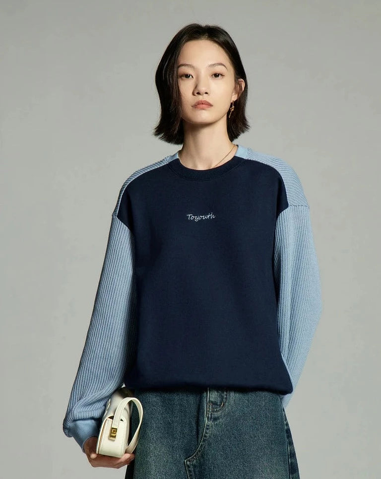 Round Neck Loose Sweatshirt