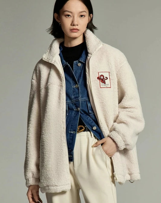 Imitation Lamb Plush Casual Jacket