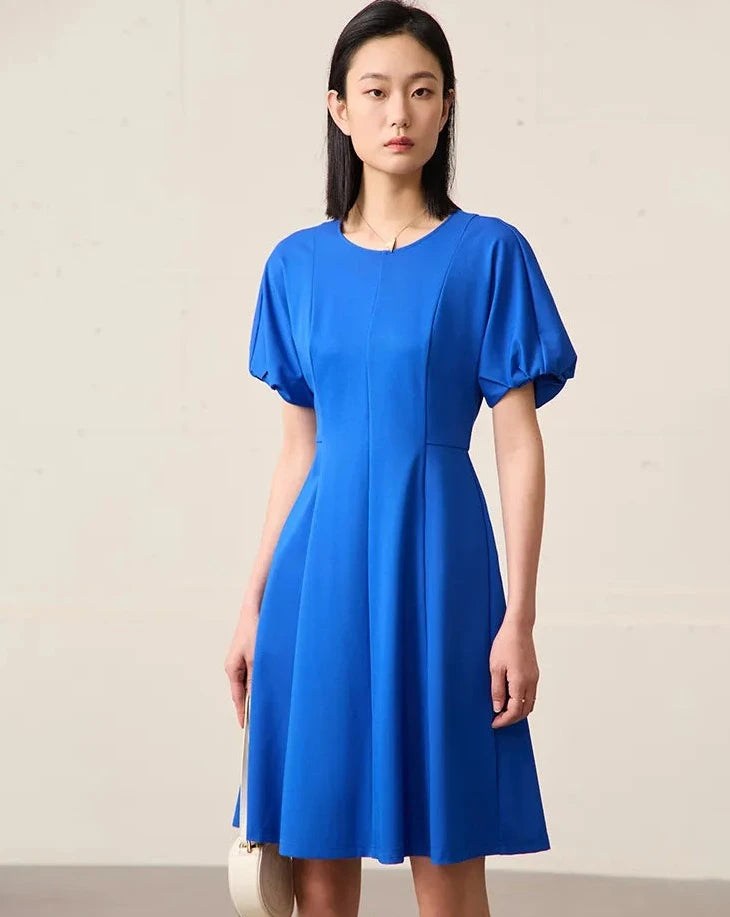 Round Neck Short Sleeve Dress