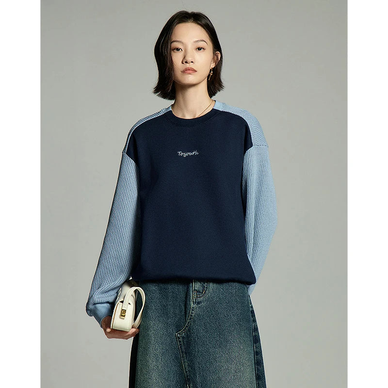 Round Neck Loose Sweatshirt