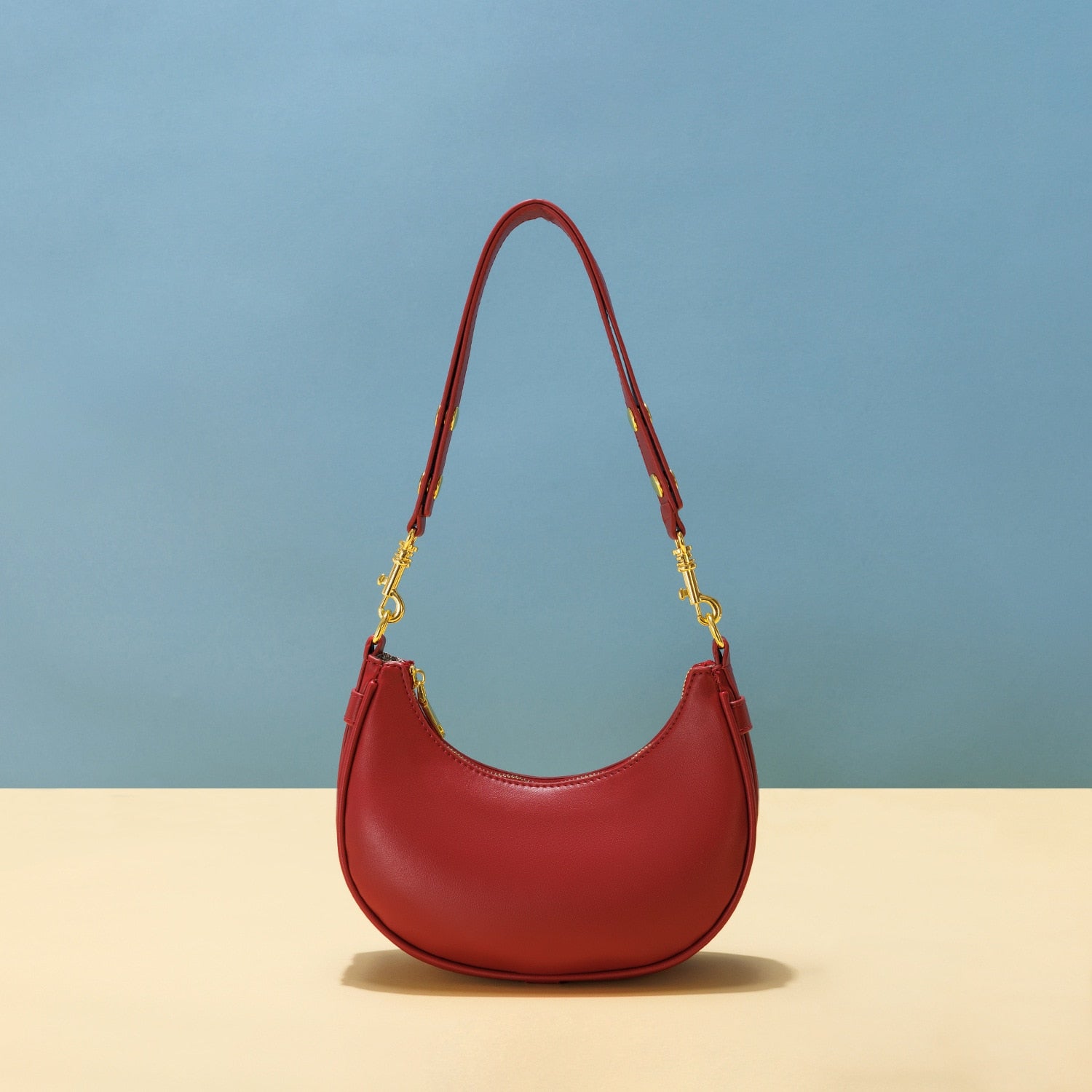 Half Moon Hobo Shoulder Bag - BEYOND FASHION