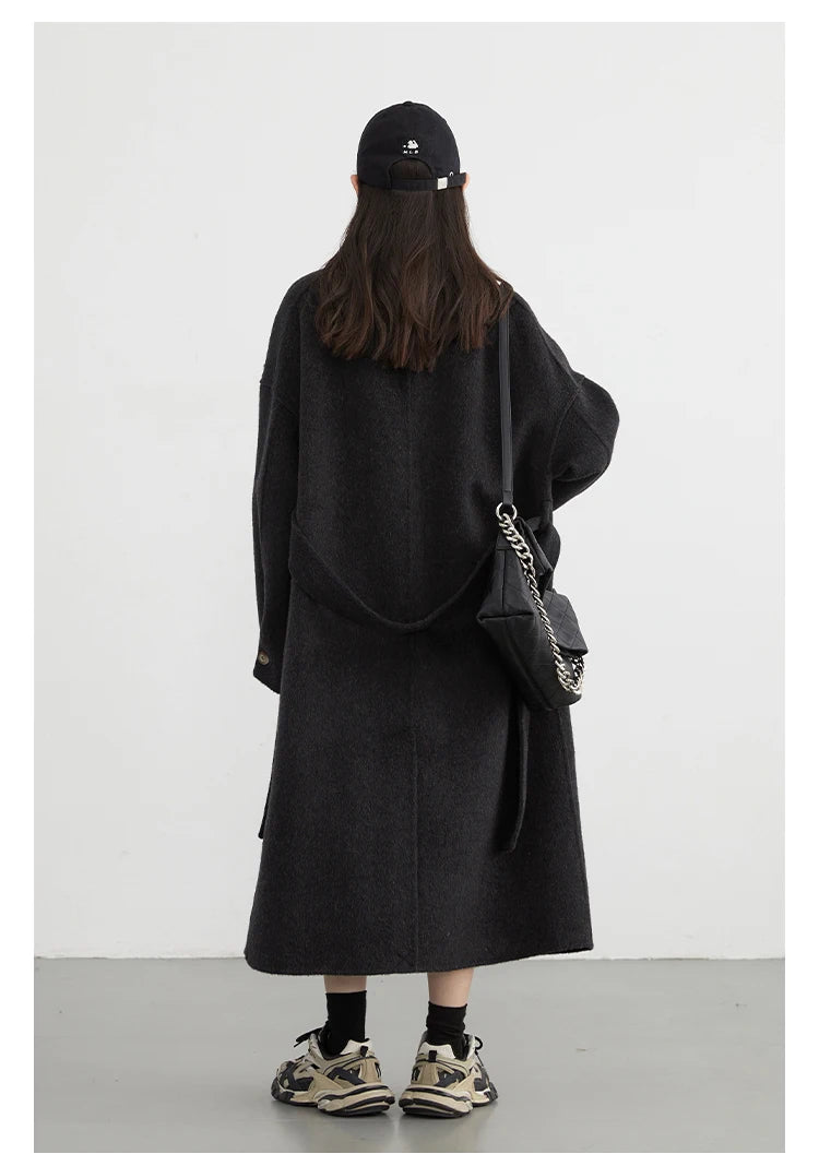 Casual Loose Woolen Long Coat