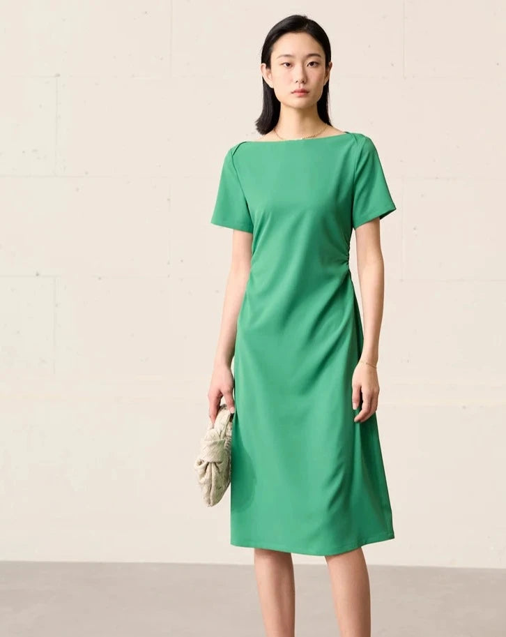 Minimalism Short Sleeves Chic Dress