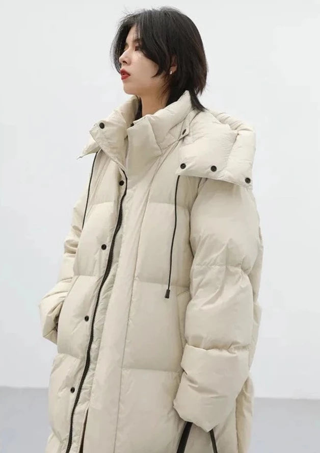 Loose Hooded Thick Warm Long Winter Jacket
