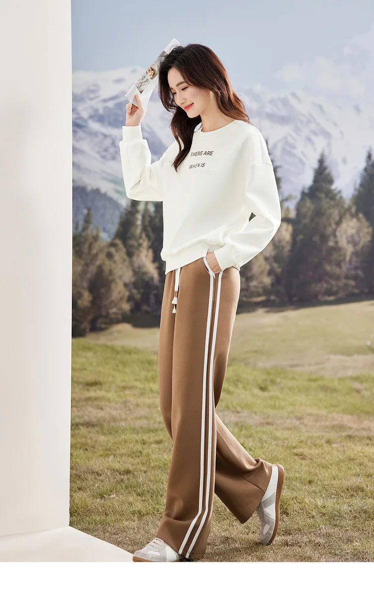 Casual Sweatshirt And Pants Set