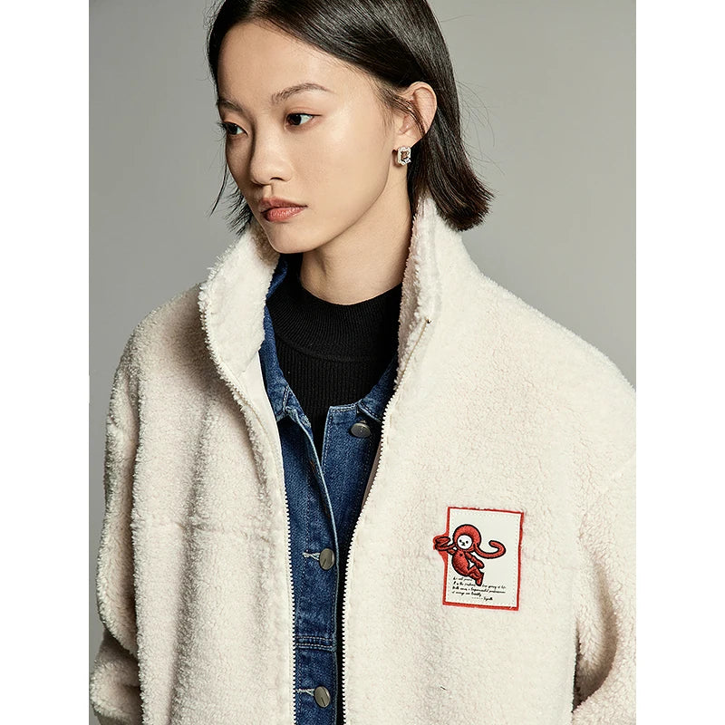 Imitation Lamb Plush Casual Jacket