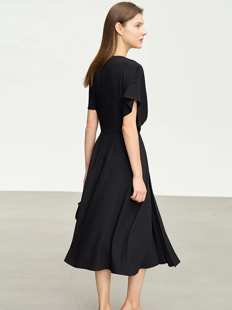 Asymmetrical Midi Dress