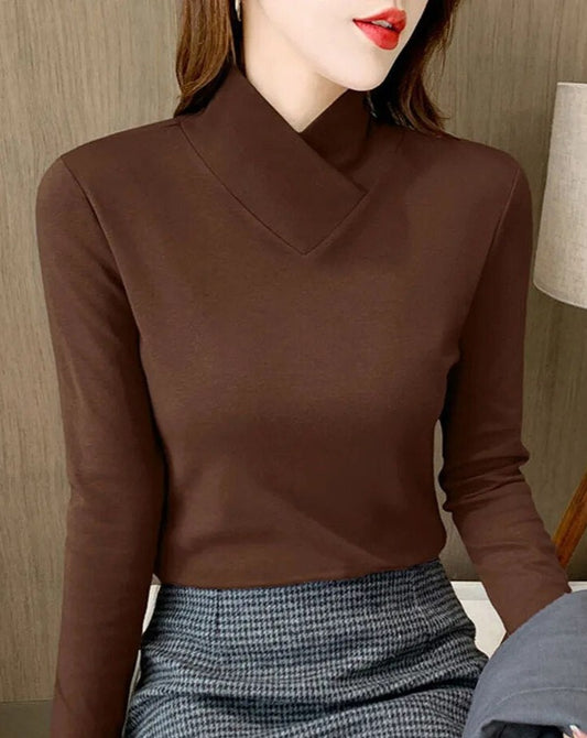 Hight Neck Basic Sweater