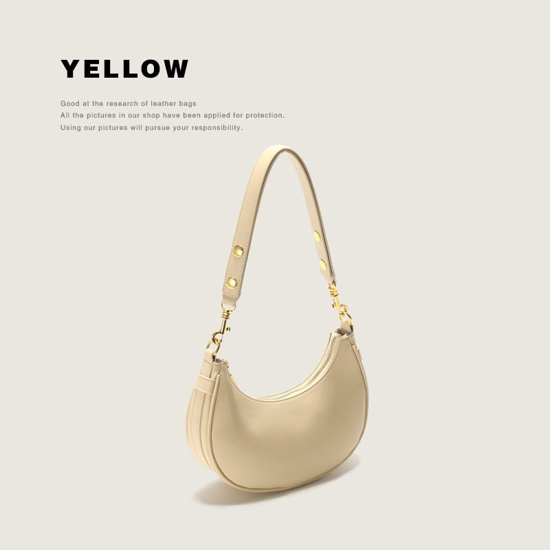 Half Moon Hobo Shoulder Bag - BEYOND FASHION