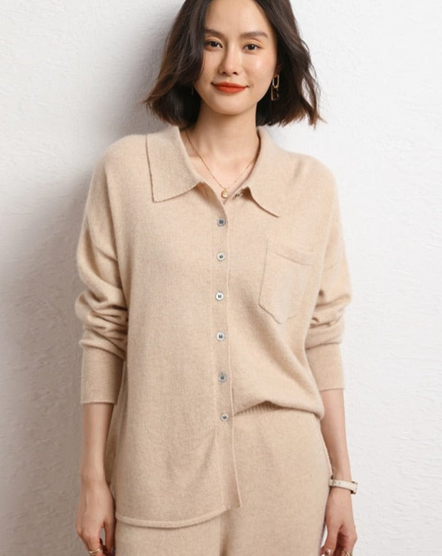 Button Up Cashmere Cardigan - BEYOND