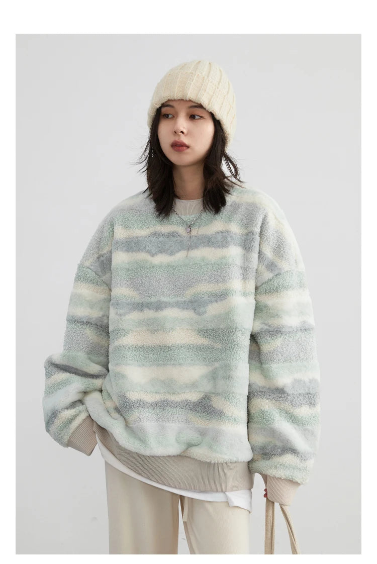 Casual Loose Plush Sweatershirt