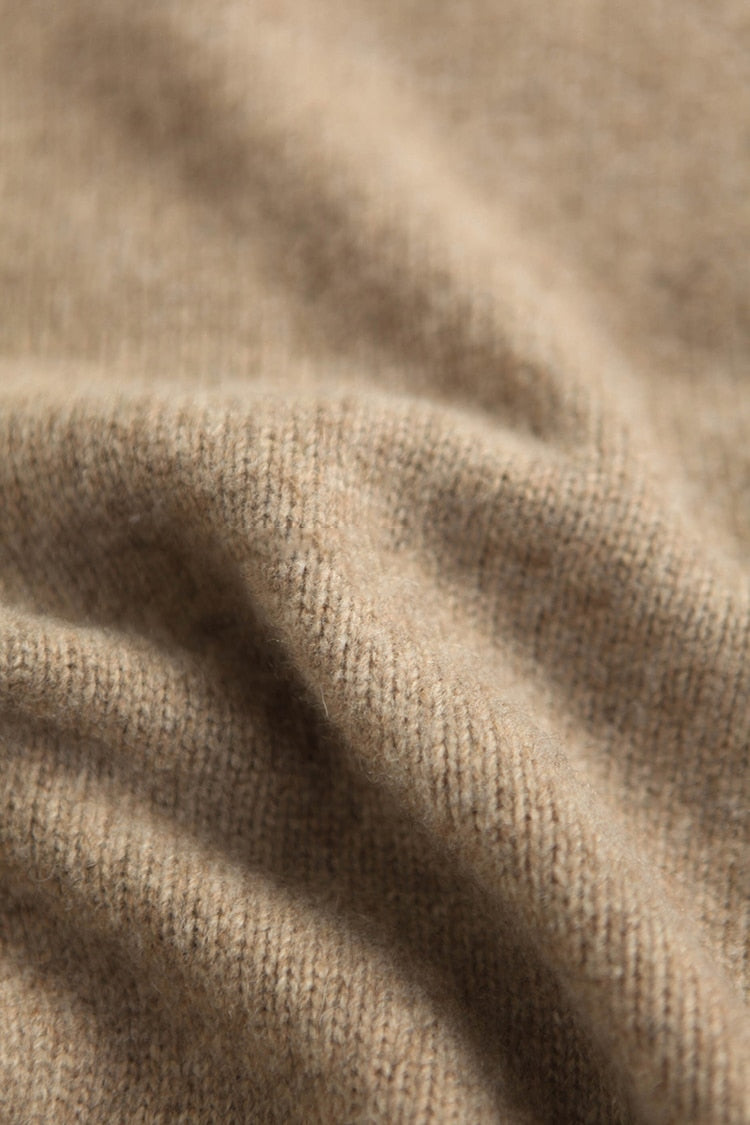 High-Neck Wool Sweater - BEYOND