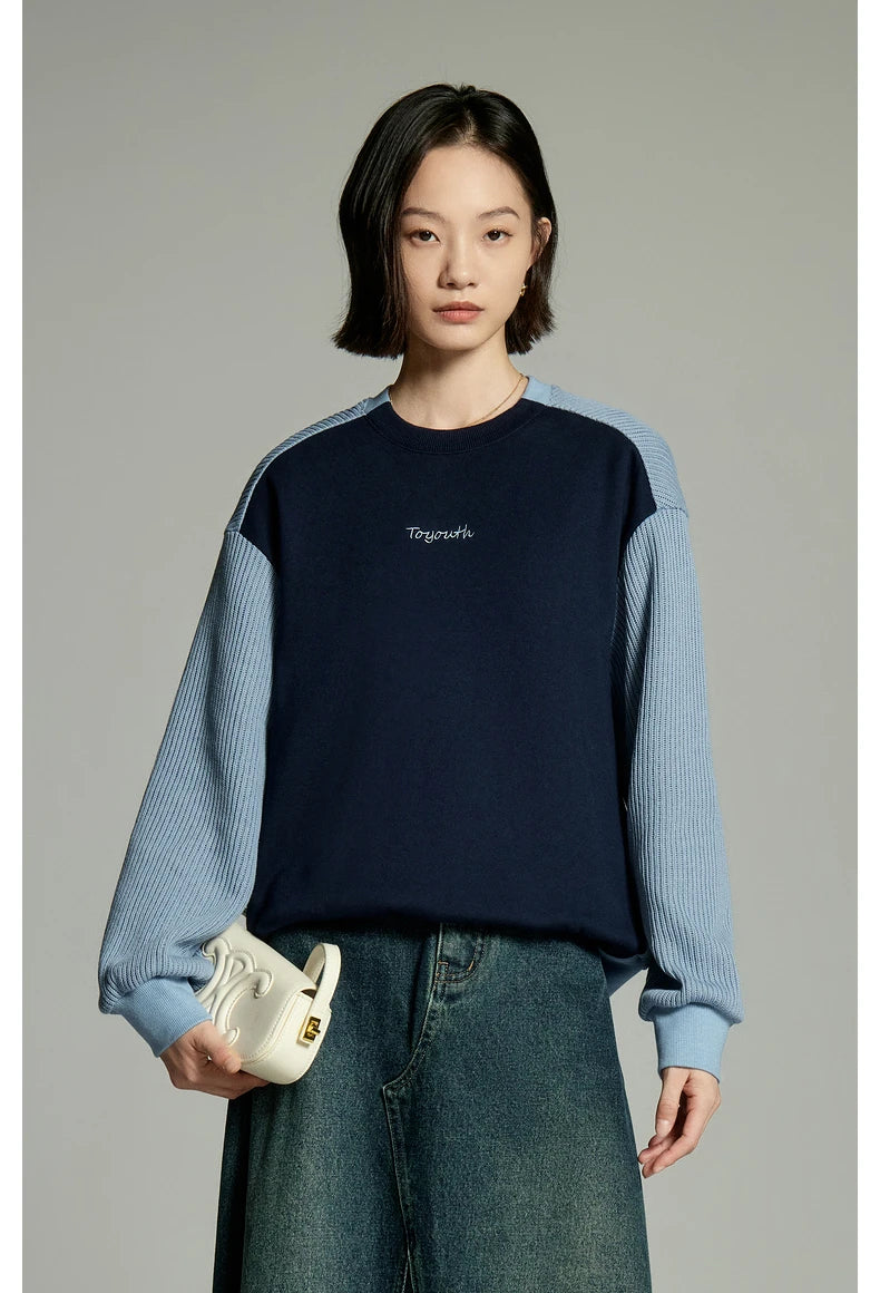 Round Neck Loose Sweatshirt