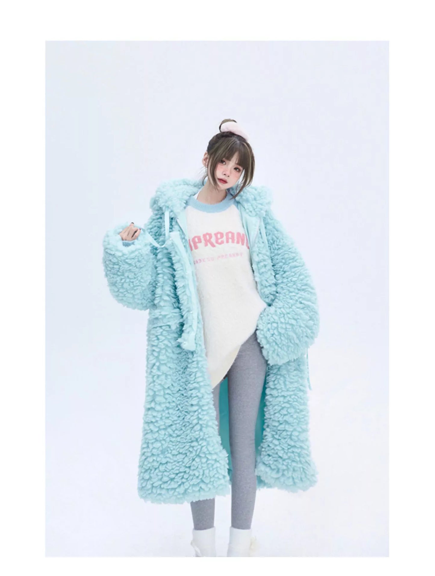Hood Fluffy Fur Coat