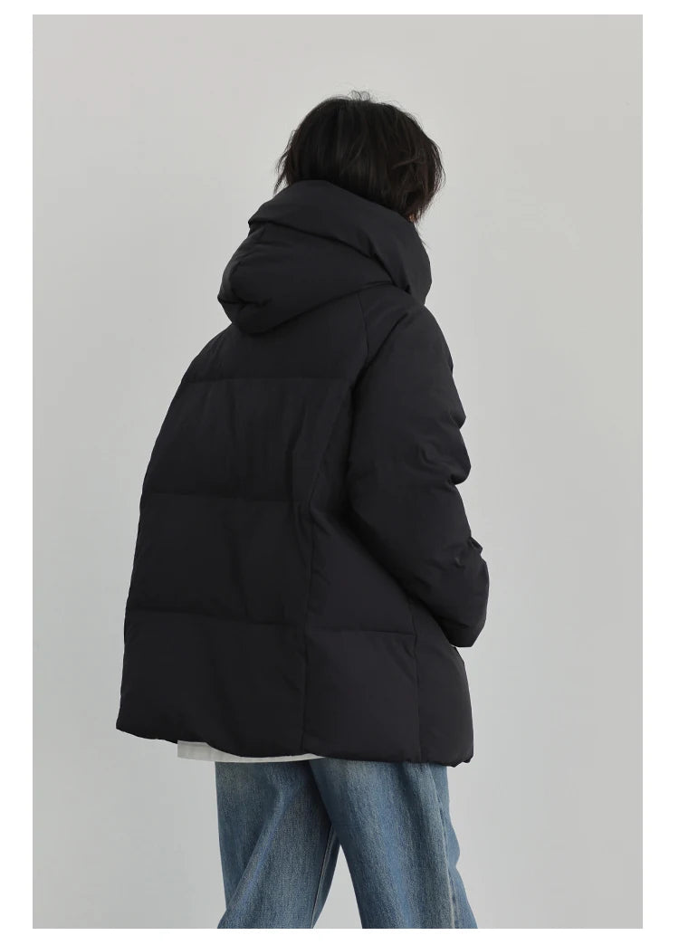 Casual Hooded Medium Long Coat