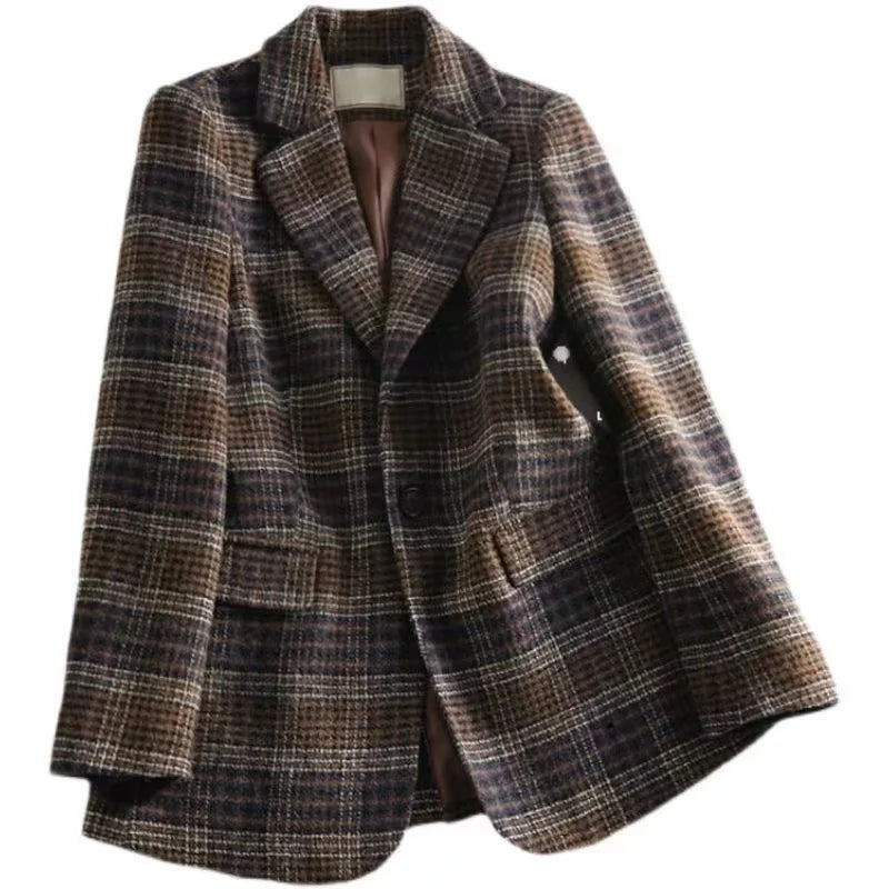 Wool Blended Coat Blazer