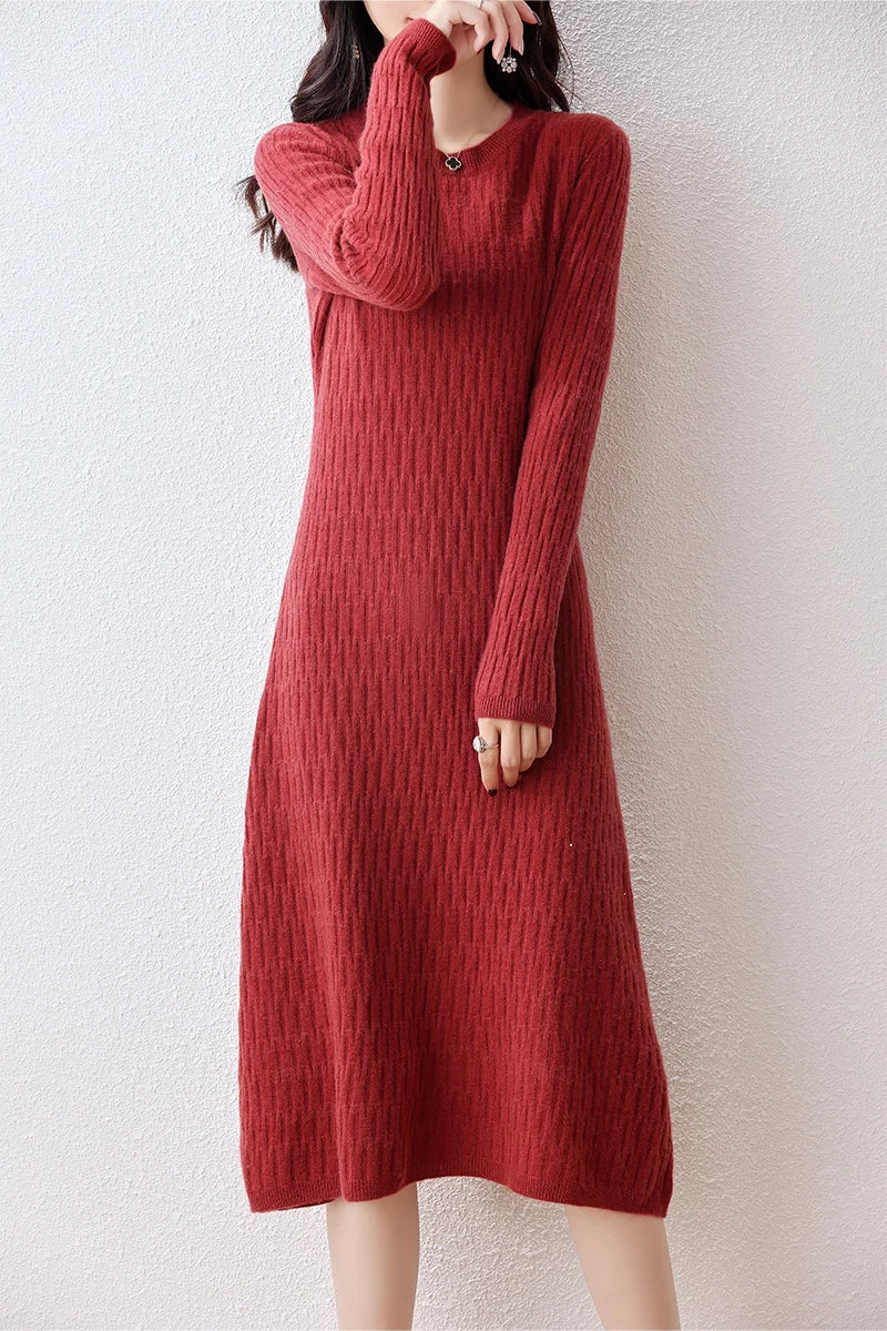 Merino Wool Long Dress