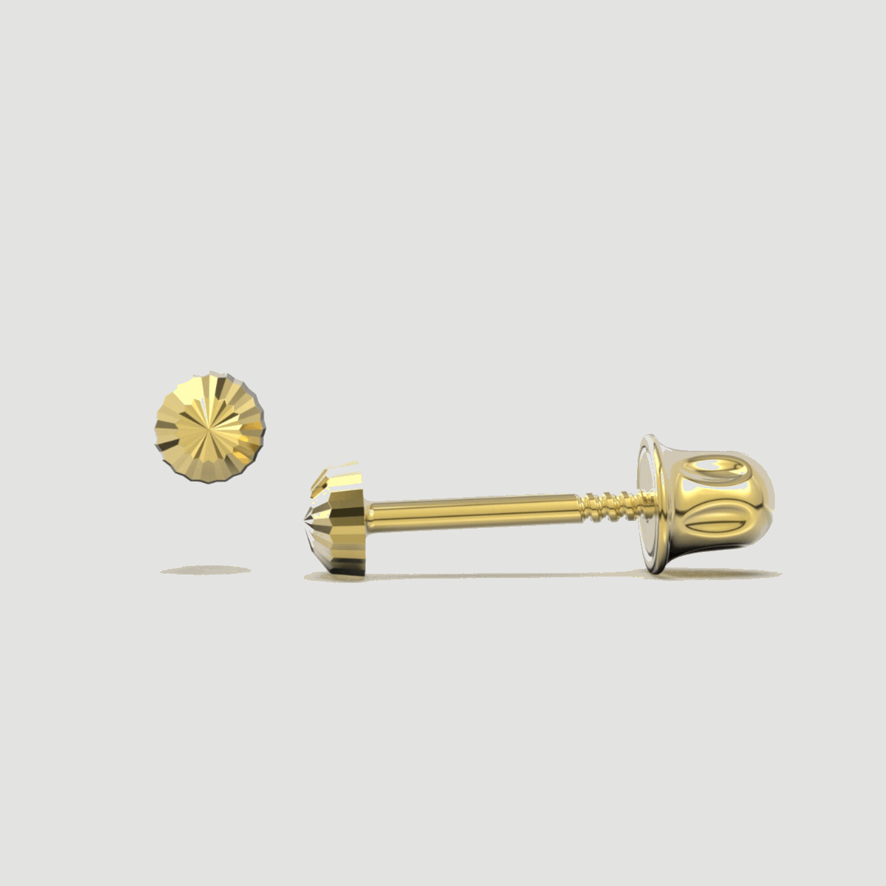 14K Solid Gold Stud Earrings - BEYOND