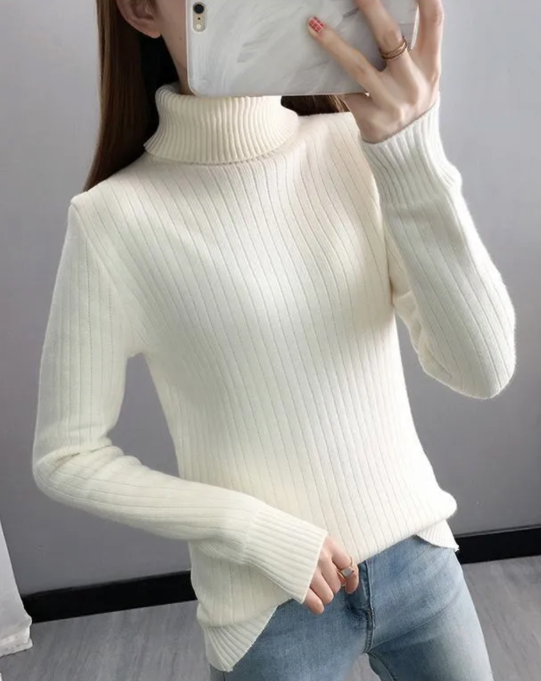 Turtleneck Warm Velvet Sweater