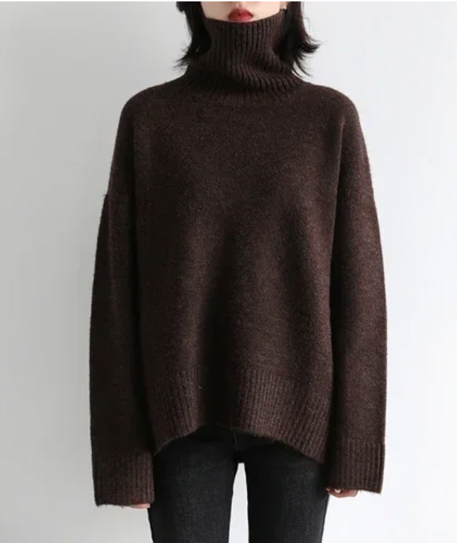 Turtleneck Cashmere Blended Sweater