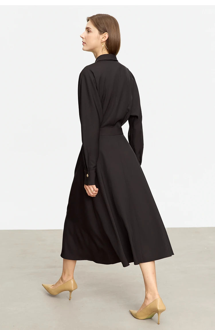 Minimalist A-Line Midi Dress