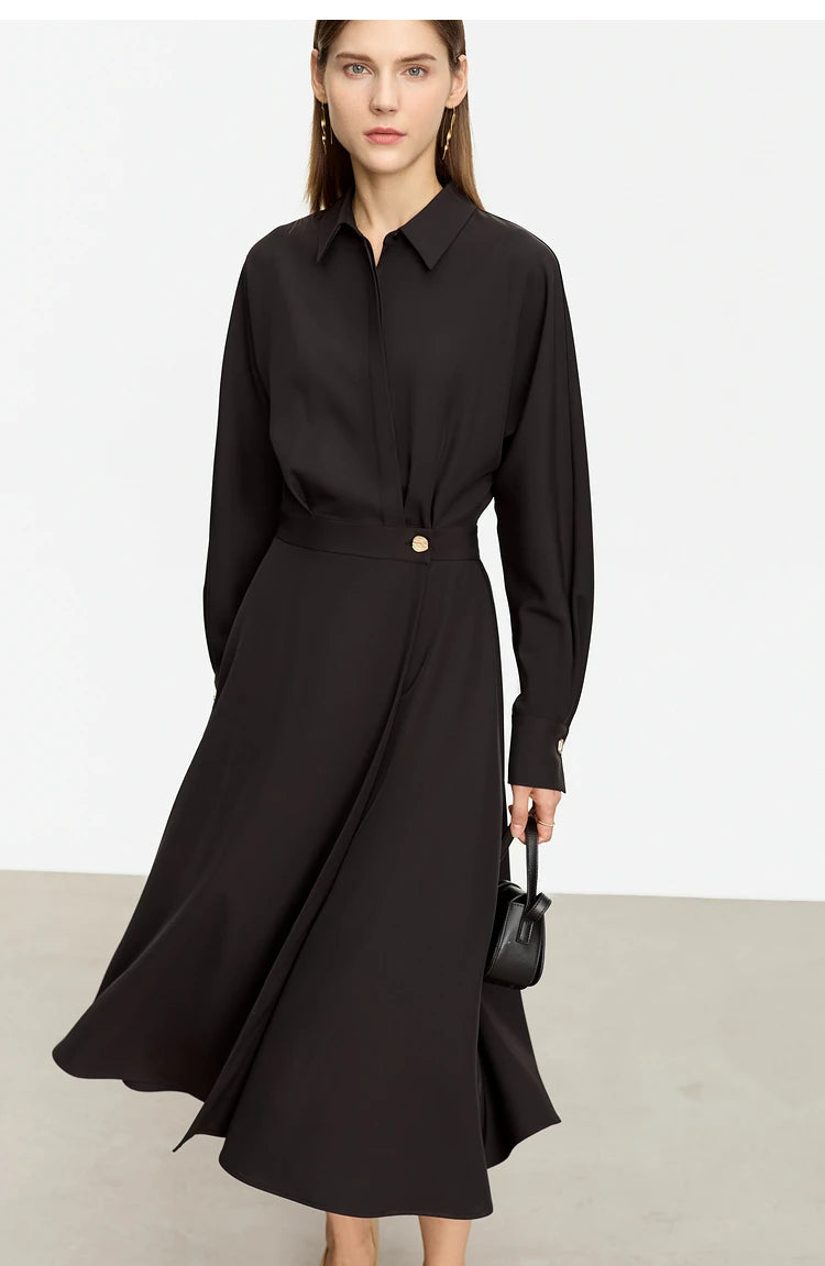 Minimalist A-Line Midi Dress