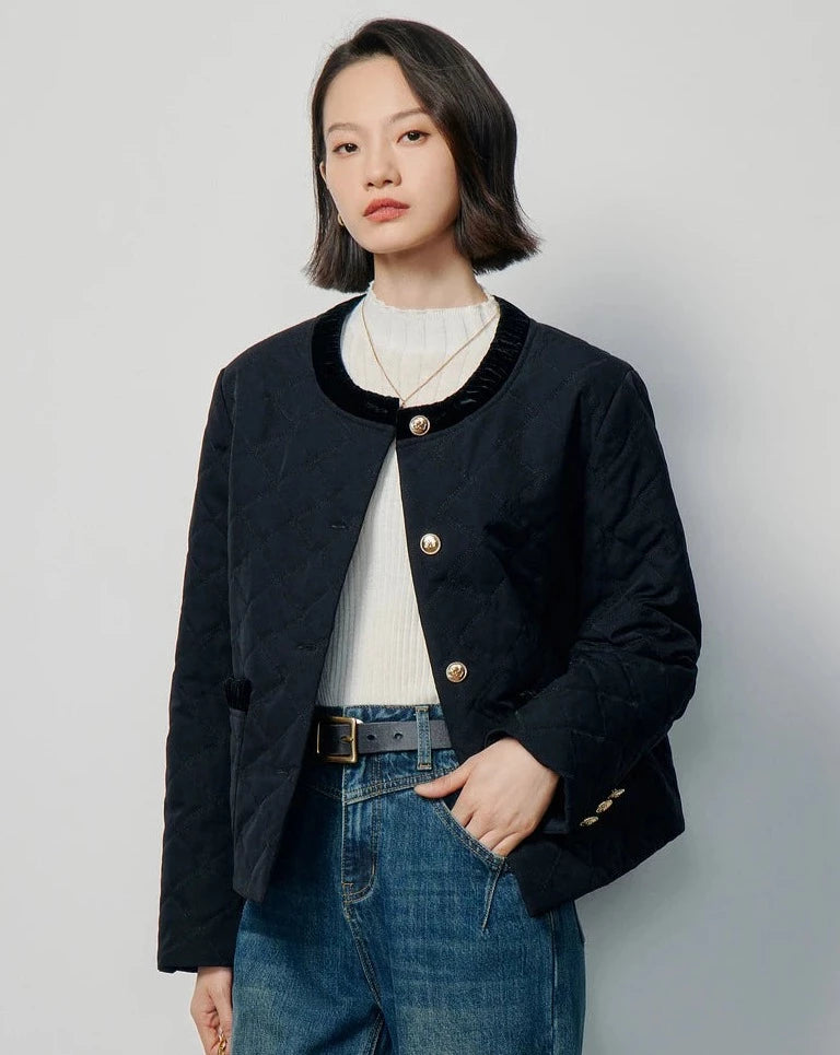 Round Neck Loose Jacket