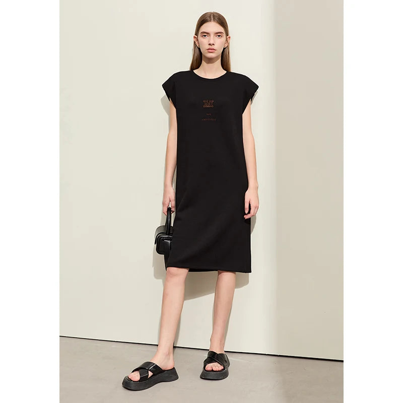 Minimalism Casual Sleeveless Midi Dress - BEYOND FASHION