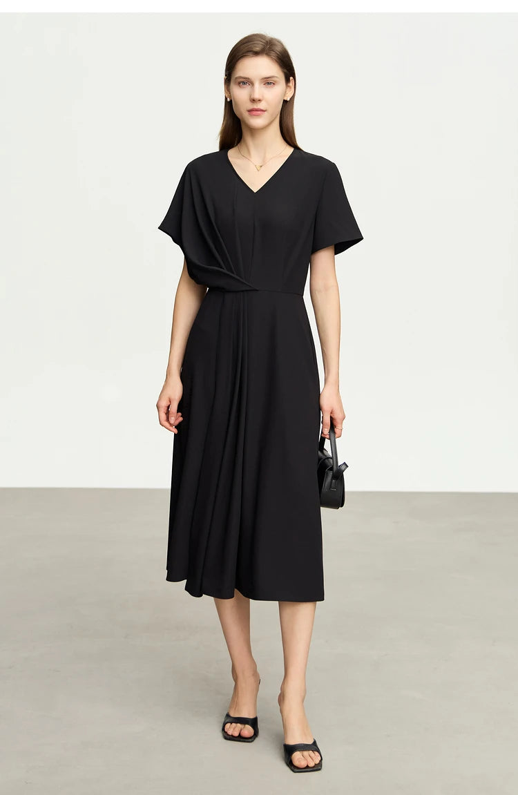 Asymmetrical Midi Dress