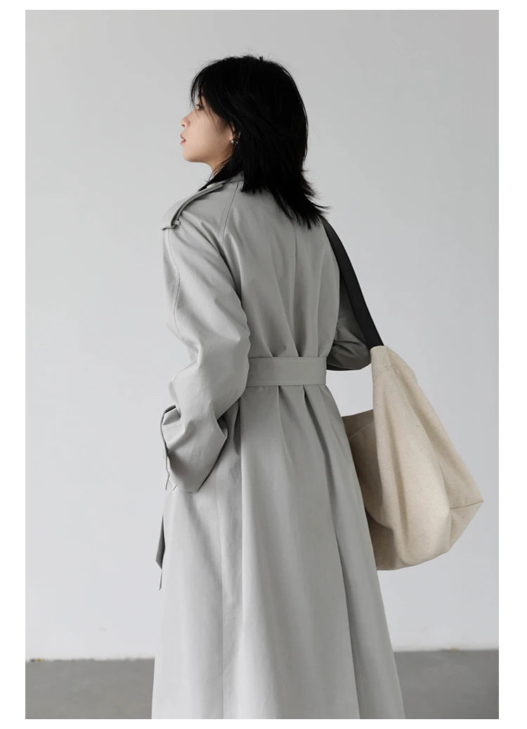 Trench Coat - Solid Loose Coat