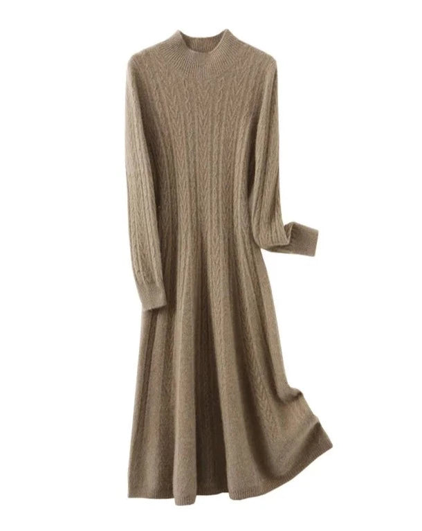 Long Wool Dress - BEYOND