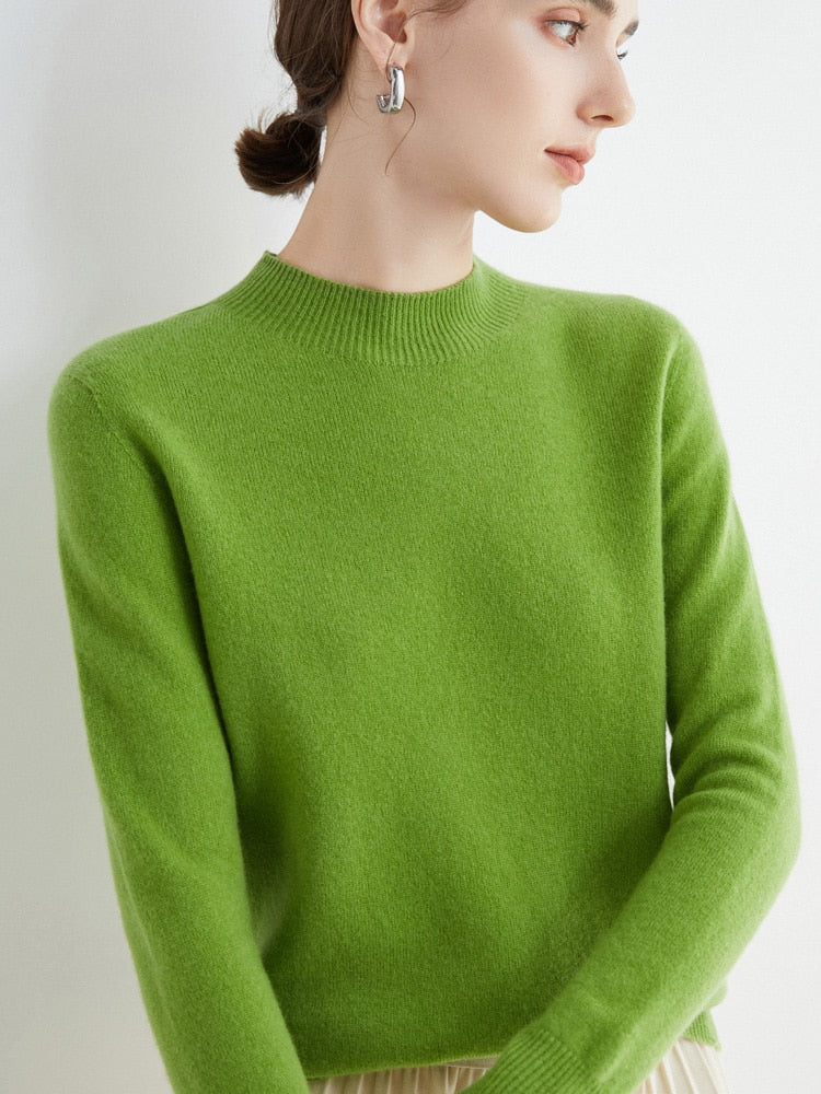 Merino Wool Cashmere Mix Sweater