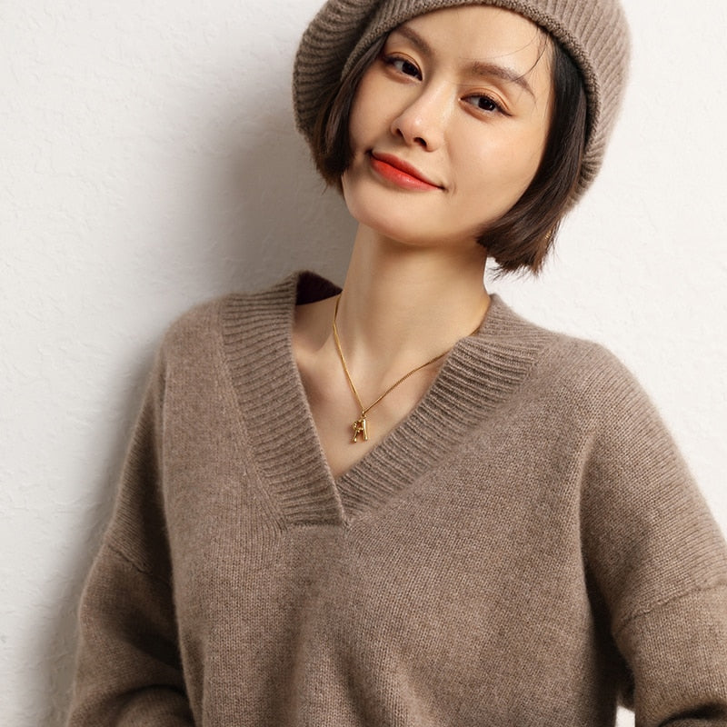 V-Neck Cashmere Sweater