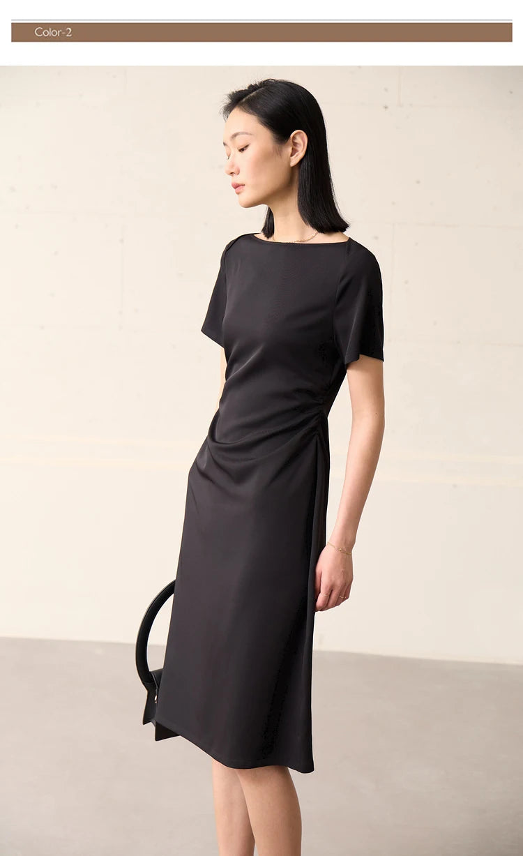 Minimalism Short Sleeves Chic Dress