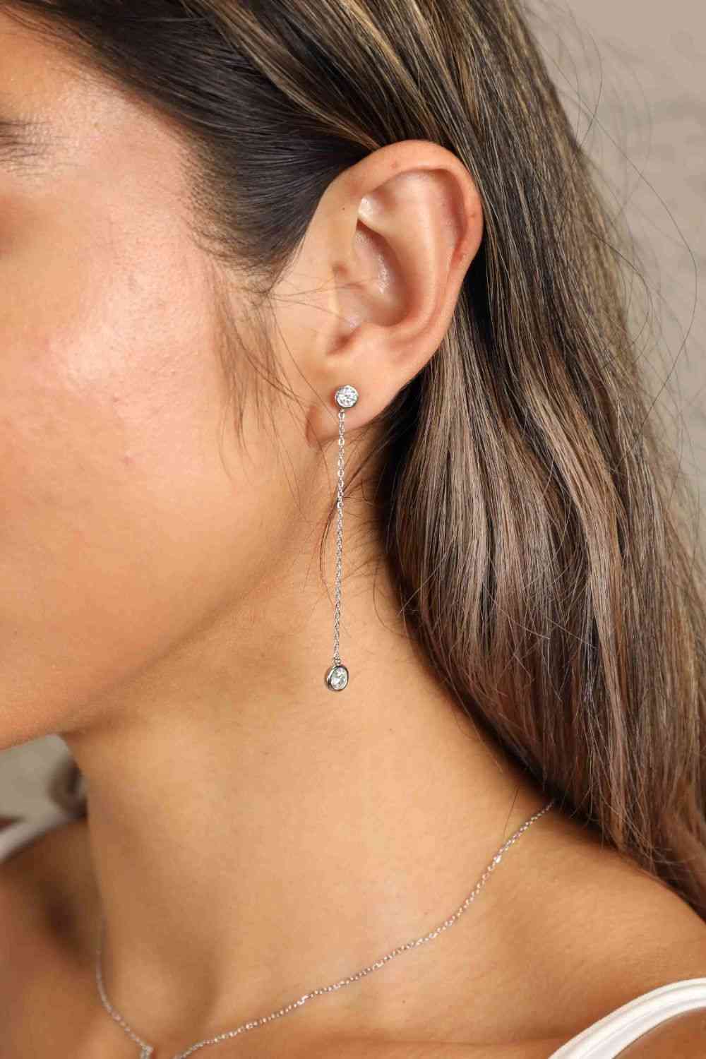 Adored Moissanite Chain Earrings - BEYOND