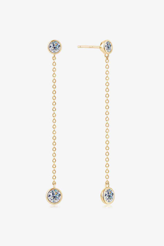 Adored Moissanite Chain Earrings - BEYOND