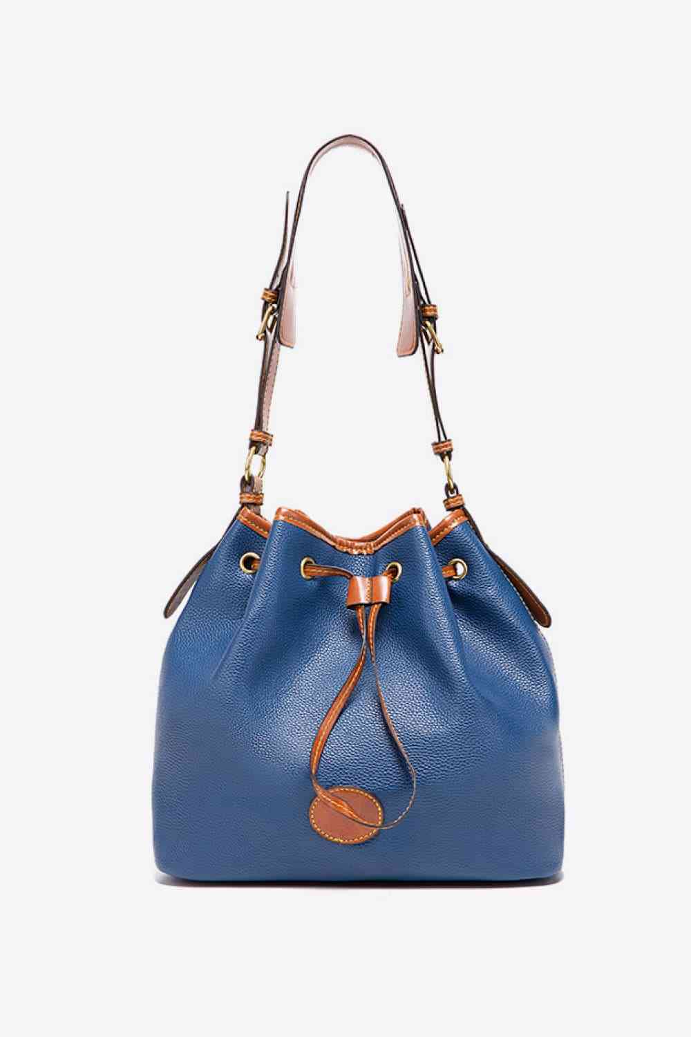 PU Drawstring Bucket Bag - BEYOND FASHION