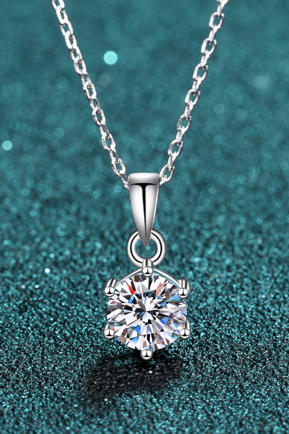 Moissanite Pendant Necklace