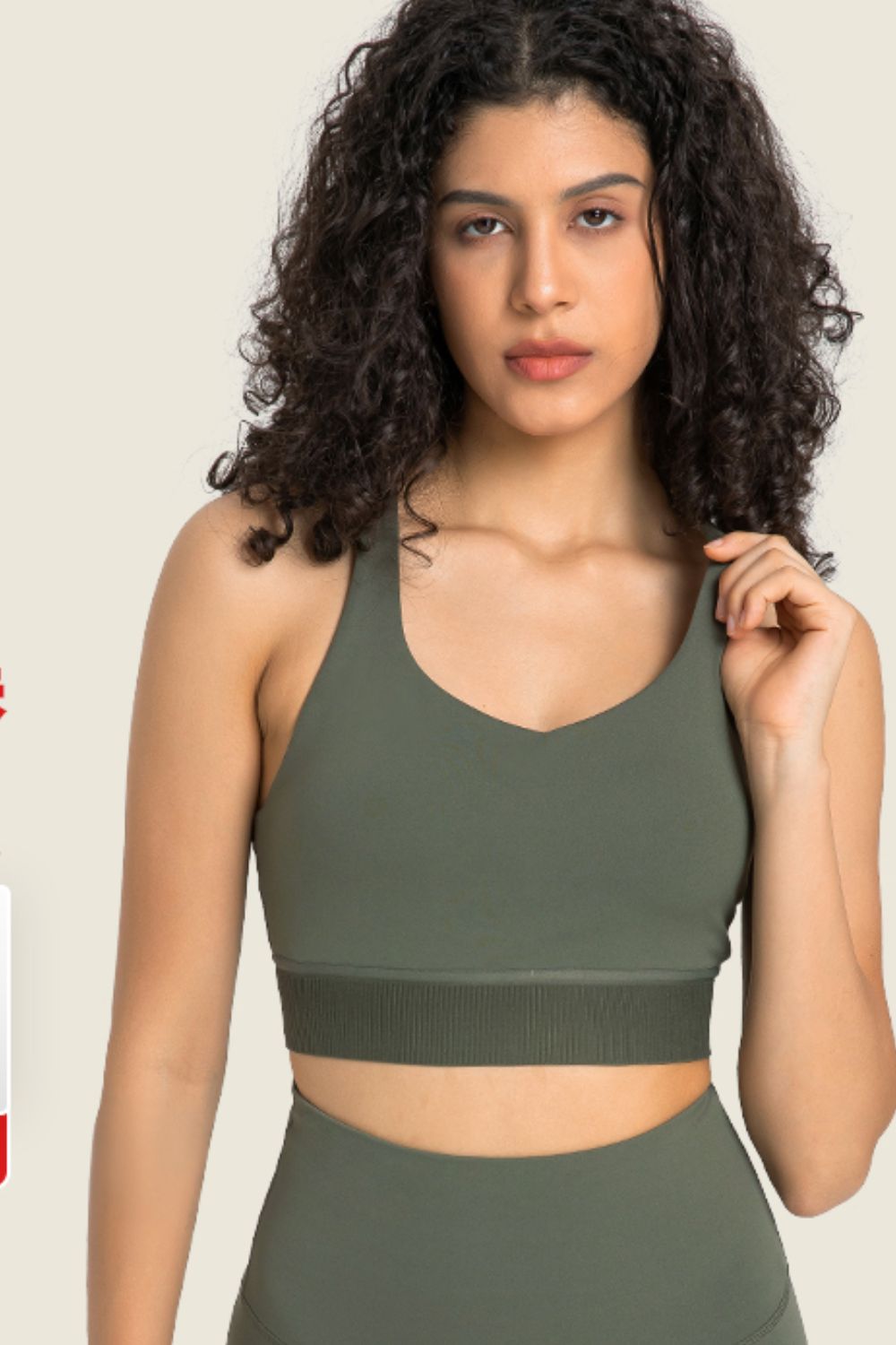 Racerback Halter Neck Sports Bra - BEYOND FASHION