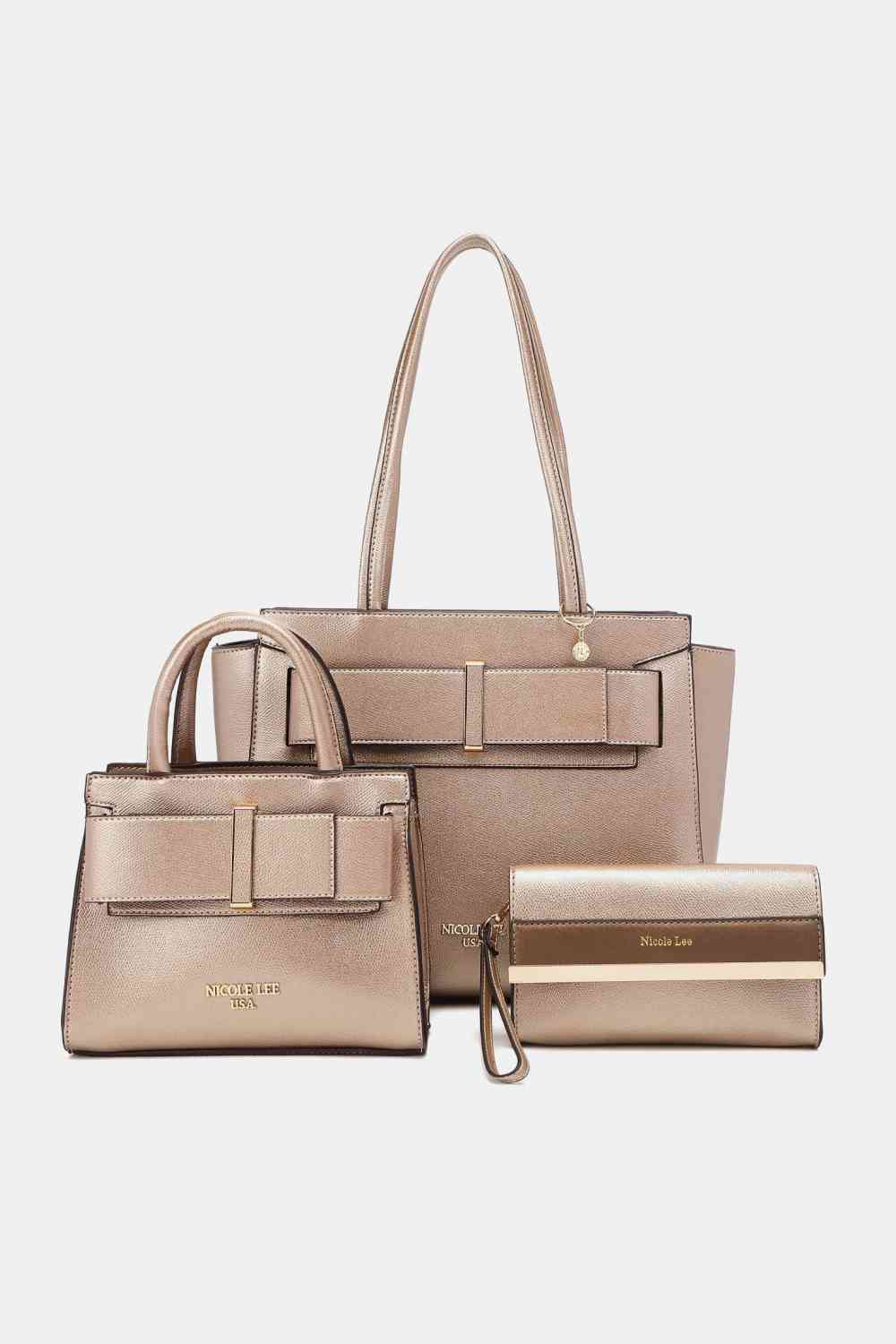 Nicole Lee USA Regina 3-Piece Satchel Bag Set - BEYOND FASHION